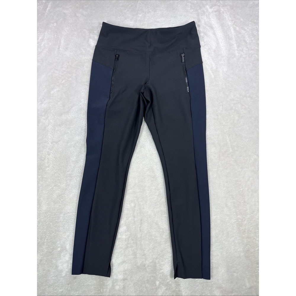 Athleta Stellar Tight Pant Womens Size Sm Black&Blue Athletic/Travel/Work Pant